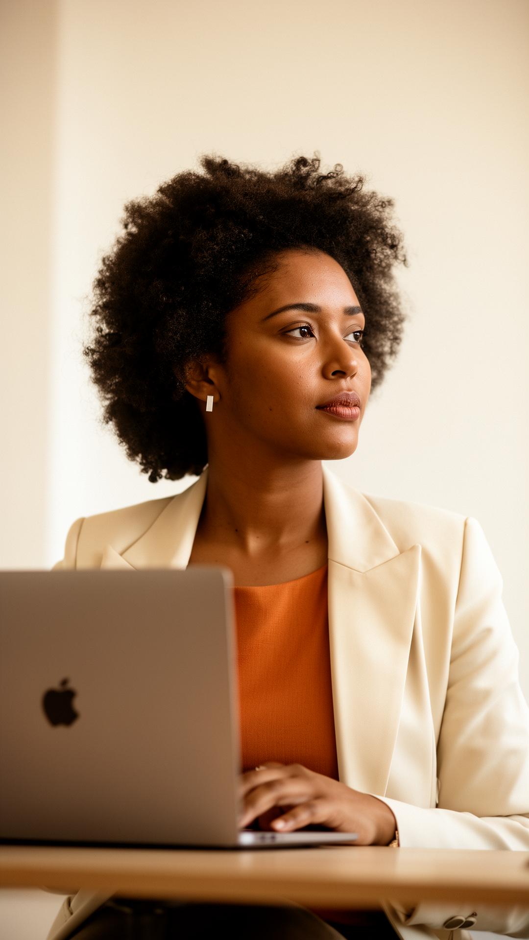 Profissional de RH analisando opções de seguro de vida empresarial em seu escritório